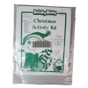 Shrinky Dinks Activity Kit Christmas Chenille Stems Rings Incomplete 2003 VTG